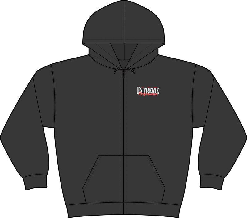 "The 2026 Collection" Black Zip Up Hoodie | Extreme Performance