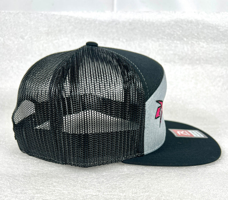 Extreme Performance Black / Grey Pink Logo Snap Back Hat