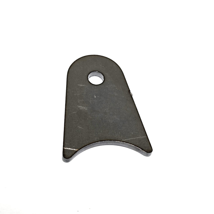 RADIUS FLAT TAB 1/4" HOLE, 1 3/16" HEIGHT, 1 5/8" TUBE, .120" THICK