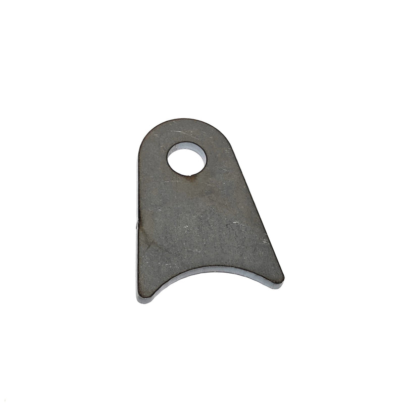 RADIUS FLAT TAB 3/8" HOLE, 1 3/16" HEIGHT, 1 5/8" TUBE, .120" THICK