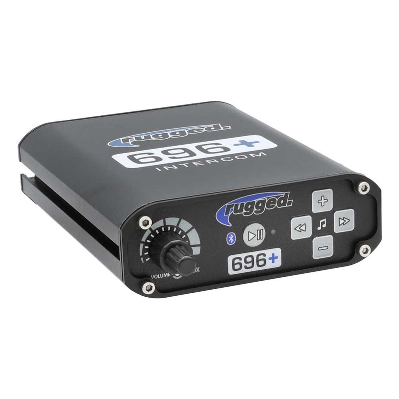 Rugged 696 PLUS High Fidelity Bluetooth Intercom angled view