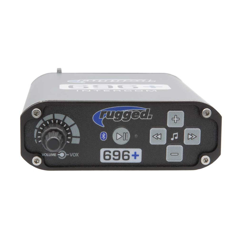 Rugged 696 PLUS High Fidelity Bluetooth Intercom front controls