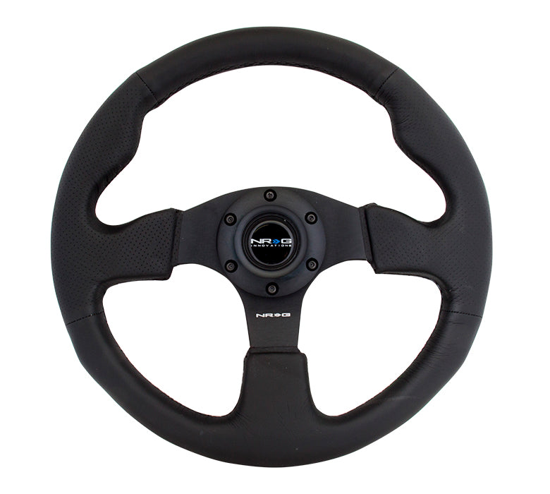 NRG RST-012R BLACK RACING STEERING WHEEL